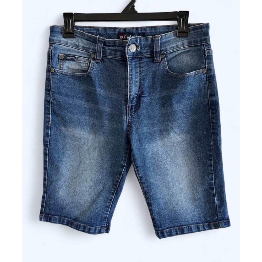 Y2K Phat Farm Mid-Rise Skinny-Fit Men's Size 30 Stretch Denim Shorts